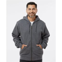 DRI DUCK 7033T Men's Tall Crossfire Heavyweight Power Fleece Hooded Jacket with Thermal Lining