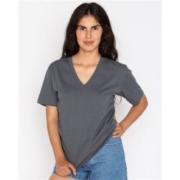 Los Angeles Apparel 24056 Unisex USA-Made Fine Jersey V-Neck T-Shirt
