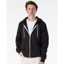 Los Angeles Apparel F97 Unisex USA-Made Flex Fleece Full-Zip Hooded Sweatshirt