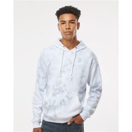 J. America 8861 Men's Tie-Dyed Fleece Hooded Sweatshirt