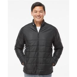Adidas A570 Men's 3-Stripes Puffer Full-Zip Jacket
