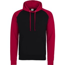 AWDis JHA009 Unisex Baseball Hooded Sweatshirt