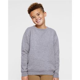 LAT 2225 Youth Elevated Fleece Crewneck Sweatshirt