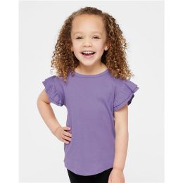 Rabbit Skins 3339 Toddler Flutter Sleeve Tee