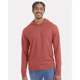 ComfortWash by Hanes GDH280 Unisex Garment-Dyed Jersey Hooded Long Sleeve T-Shirt