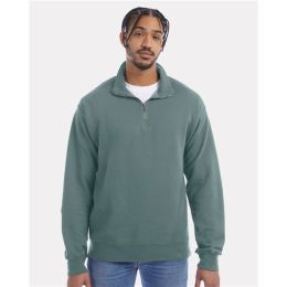 ComfortWash by Hanes GDH425 Unisex Garment-Dyed Quarter-Zip Sweatshirt