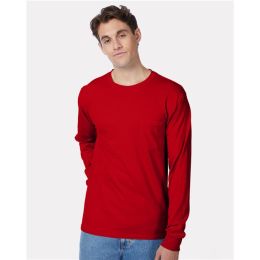 Hanes 5596 Men's Authentic Long Sleeve Pocket T-Shirt