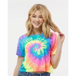Colortone 1050 Women's Tie-Dyed Crop T-Shirt