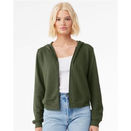 BELLA + CANVAS 7539 Women's FWD Fashion Sponge Fleece Full-Zip Hoodie Sweatshirt