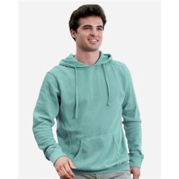 J. America 8730 Unisex Pigment-Dyed Fleece Hooded Sweatshirt