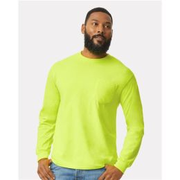 Gildan 2410 Unisex Ultra Cotton® Long Sleeve Pocket T-Shirt
