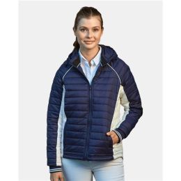 Nautica N17187 Women's Nautical Mile Hooded Puffer Jacket