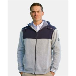 Nautica N17582 Men's Navigator Fleece Hooded Full-Zip Jacket