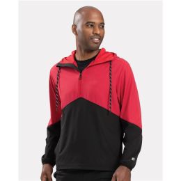 Russell Athletic R20DSM Unisex Legend Hooded Quarter-Zip Pullover