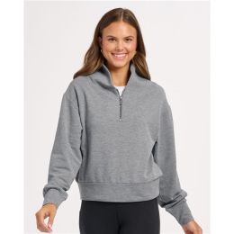 Boxercraft BW5205 Women's Dream Crop Fleece Quarter-Zip