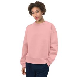 Bayside 7702 Women's USA-Made Fleece Crewneck Sweatshirt