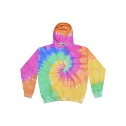Colortone 8888 Unisex Tie-Dyed Full-Zip Hooded Sweatshirt