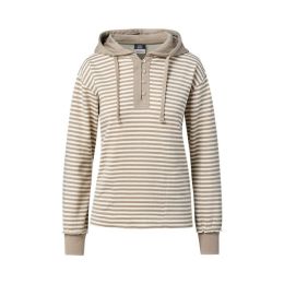 MV Sport W24128 Women's Alina Henley Hooded Sweatshirt