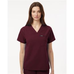 Jaanuu W10001 Women's Rhena Essential 1-Pocket Scrub V-Neck Top