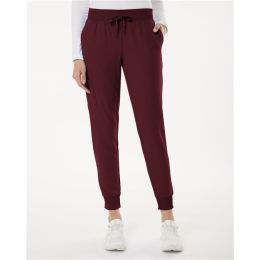 Jaanuu W20003P Women's Petite Sizes Silex Knit-Waist Scrub Joggers