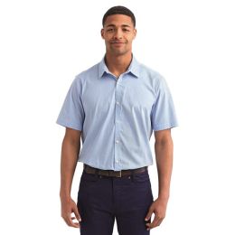 Artisan Collection by Reprime RP221 Men's Microcheck Gingham Cotton Shirt