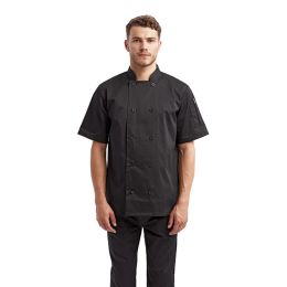 Artisan Collection by Reprime RP656 Unisex Short Sleeve Recycled Chef Coat
