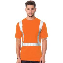 Bayside 3772 Unisex USA-Made 50/50 High Visibility Pocket T-Shirt
