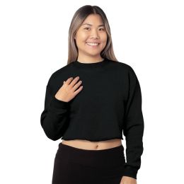 Bayside 7725 Women's USA Made Cropped Crewneck Sweatshirt