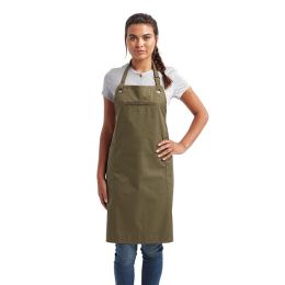 Artisan Collection by Reprime RP121 Barley Contrast Stitch Recycled Bib Apron