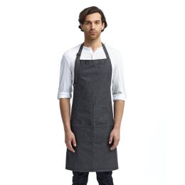 Artisan Collection by Reprime RP126 Jeans Stitch Denim Bib Apron