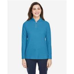 CORE365 CE405W Women's Fusion ChromaSoft™ Pique Quarter-Zip Pullover