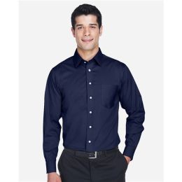 Devon & Jones DG530 Men's Crown Collection® Solid Stretch Twill Woven Dress Shirt