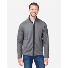 CORE365 CE72 Men's Venture Heathered Stripe Full-Zip