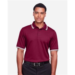 Devon & Jones DG20C Men's CrownLux Performance® Plaited Tipped Polo