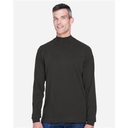 Devon & Jones D420 Unisex Sueded Jersey Mock Neck T-Shirt