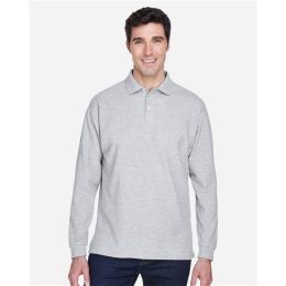 Devon & Jones D110 Men's Pima Piqué Long Sleeve Polo