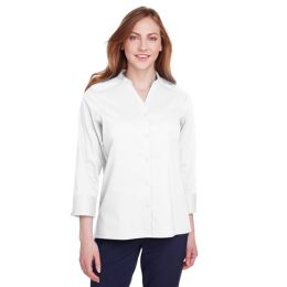 Devon & Jones DG560W Women's Crown Collection® Stretch Broadcloth Three-Quarter Sleeve Blouse