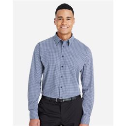 Devon & Jones DG535 Men's CrownLux Performance® Tonal Mini Check Woven Dress Shirt