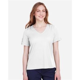 Devon & Jones DG20WB Women's CrownLux Performance® Plaited Rolled Sleeve Shirt