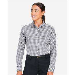 Devon & Jones DG536W Women's CrownLux Performance® Gingham Dress Shirt