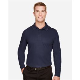 Devon & Jones DG20LT Men's Tall CrownLux Performance® Plaited Long Sleeve Polo