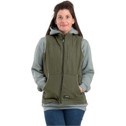 Berne Apparel WV15 Women's Sherpa-Lined Softstone Duck Vest