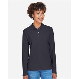 Devon & Jones D110W Women's Pima Piqué Long Sleeve Polo