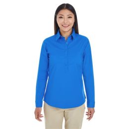 Devon & Jones DP610W Women's Perfect Fit™ Half-Placket Tunic Dress Shirt