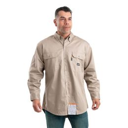 Berne Apparel FRSH10T Men's Tall Flame-Resistant Button Down Work Shirt
