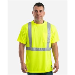 Berne Apparel HVK012 Men's Hi-Vis Class 2 Performance Pocket T-Shirt