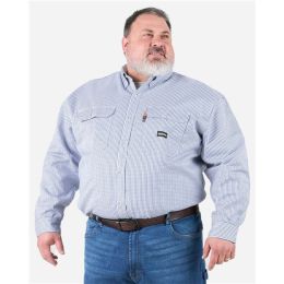 Berne Apparel FRSH21T Men's Tall Flame-Resistant Down Plaid Work Shirt