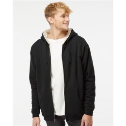 Independent Trading Co. EXP40SHZ Men's Sherpa-Lined Full-Zip Hooded Sweatshirt