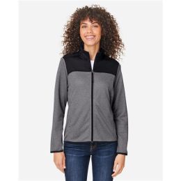 CORE365 CE74W Women's Venture Heathered Stripe Hybrid Jacket