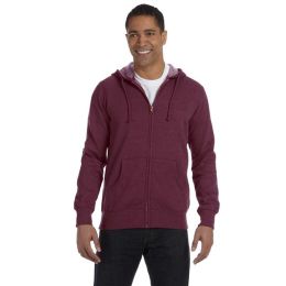 econscious EC5680 Unisex Heathered Full-Zip Hooded Sweatshirt
